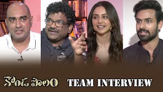 Kondapolam Movie Team Interview  Vaishnav Tej  Rakul Preet  Krish  Chandra Bose [upl. by Leamhsi]