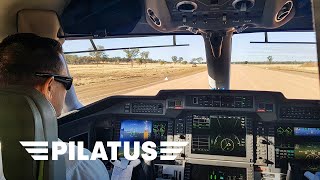 PC24 – Outback Station Landing on Gravel Strip [upl. by Wie530]