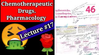 Chemotherapeutic drugs pharmacology lecture17 chapter 46 fluoroquinolones chemotherapy lecture [upl. by Netsrejk]