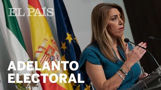 SUSANA DÍAZ convoca las ELECCIONES en ANDALUCÍA para el 2 de diciembre [upl. by Aicenev]