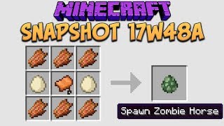 Minecraft 113 Snapshot 17w48a Custom Crafting Recipes For Data Packs Are Here [upl. by Rosabelle367]