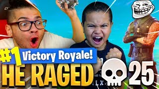 9 YEAR OLD KID GETS IMPULSED OUT THE MAP HE RAGED SUPER HARD FORTNITE FUNNY BATTLE ROYALE MOMENTS [upl. by Soma967]