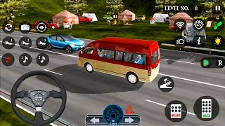 Toyota Hiace MiniBus Driving  Coach Bus Driving 3D  Android Gameplay drivinggame toyota 3d [upl. by Routh]