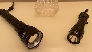 Garberiel X11 LED Tactical Torch and XHP90 LED 8000 High Lumens Flashlights Product Review [upl. by Shifra]