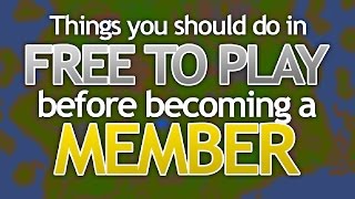 Things you should do in F2P before members OSRS [upl. by Anifesoj]