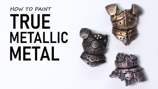 TMM  How to Paint 3 Types of TRUE Metallic Metal FAST [upl. by Shirk]