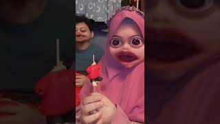 MAKAN KUE MUKA ABANGKU🍰👹🤣 PART 2 [upl. by Sabian]