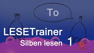 Lesetrainer Silben lesen 1  einfach und langsam [upl. by Eidnalem608]