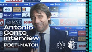 NAPOLI 13 INTER  ANTONIO CONTE EXCLUSIVE INTERVIEW quotWe must keep playing like thisquot SUB ENG [upl. by Akinnej546]