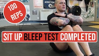 The Sit Up Bleep Test  Train With James [upl. by Ihcekn850]