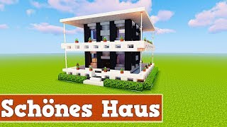 Minecraft Schönes Modernes Haus  Minecraft Modernes Haus Bauen Deutsch [upl. by Haisej375]