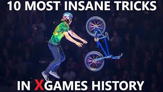 10 of the MOST INSANE Tricks in X games History [upl. by Liebman]