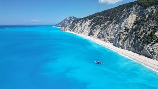 Egremni Beach  Lefkada  Grecja Greece 2024 [upl. by Aynnek]