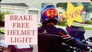 BRAKE FREE HELMET LIGHT REVIEW 2021 bmwr1250gsa brakefreetech brakefree [upl. by Amle]