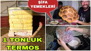 DEV TERMOS YAPTIKBİR TONLUKKIŞIN AYININ ŞİFA YEMEKLERİBAL PETEĞİ EKMEK [upl. by Feliza]