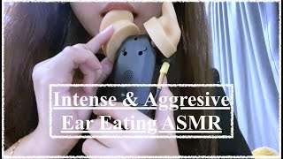 INTENSE amp AGGRESSIVE EAR EATING ASMR l INTENSITY INCREASES THROUGHOUT THE VIDEO No talking [upl. by Rambort]