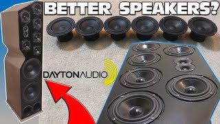 IMPROVING Home Theater Speakers w 5quot Dayton Audio Mids amp Custom Homemade Speaker Tower Projects [upl. by Zennas]