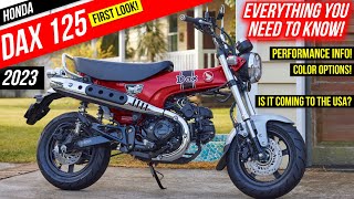 First Look NEW 2023 Honda DAX 125 Announcement Review  ST125 Retro Mini Bike  Motorcycle [upl. by Ateekram]