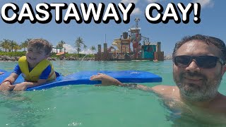 Castaway Cay Disney Wish parasailing aqua trike snorkling with Two In Tow Vlog 50 [upl. by Mourant]