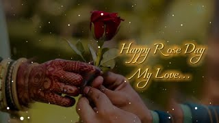 Happy rose day 🌹 Rose day status  7 February whatsapp status  Romantic Shayari status roseday [upl. by Avihs210]