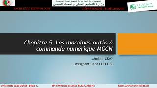 Introduction aux machines outils à commande numérique [upl. by Dlorag740]