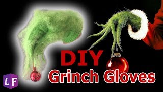 Grinch GLOVES DIY Super Easy [upl. by Goer]