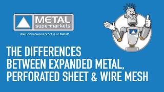 Differences Between Expanded Metal Perforated Sheet and Wire Mesh  Metal Supermarkets [upl. by Earas]