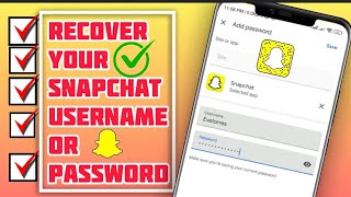 How to find out the forgotten username and password of Snapchat account [upl. by Dehsar]