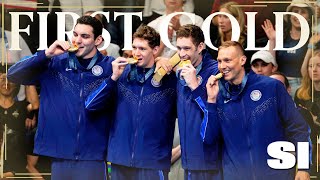 US Wins First Gold  Olympics  Sports Illustrated [upl. by Vorfeld]