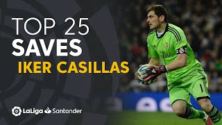 ¡Gracias Iker  TOP 25 SAVES Iker Casillas en LaLiga Santander [upl. by Kreegar]