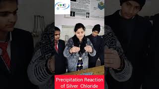 precipitation reaction of silver chloride trending shorts  reaction of AgNO3  NaCl [upl. by Hemphill]