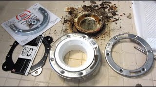 Broken Toilet Flange Replacement [upl. by Dubois]