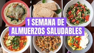 UNA SEMANA DE ALMUERZOS SALUDABLES Y FÁCILES  Michela Perleche [upl. by Joleen]