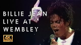 Michael Jackson BILLIE JEAN Live at Wembley 1988  4K ULTRA HD [upl. by Haskel]