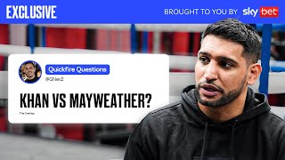 Amir Khan’s 17 Questions with Gary Neville  Overlap Xtra [upl. by Aara]