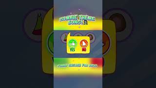 Zombie Theme Song 🧟‍♀️ Funny English for Kids animation kids [upl. by Aicela902]