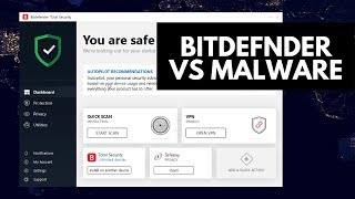 Bitdefender Total Security 2019 Review  Tested vs Malware [upl. by Yerffoeg]