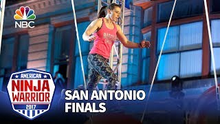 Barclay Stockett at the San Antonio City Finals  American Ninja Warrior 2017 [upl. by Saimon910]