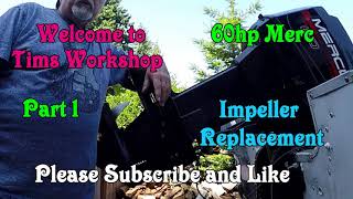 Mercury 60hp impeller replacement Part 1 [upl. by Roslyn]