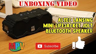 UNBOXING  Altec Lansing Mini Lifejacket Jolt Bluetooth Speaker [upl. by Derayne]