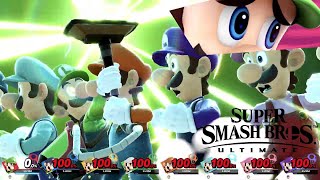 Super Smash Bros Ultimate 8 Player Final Smash Luigi [upl. by Chastain121]