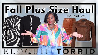 Eloquii amp Torrid Plus Size Fall Fashion Haul [upl. by Ettelrac173]