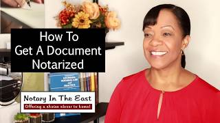 How To Get A Document Notarized [upl. by Latricia527]