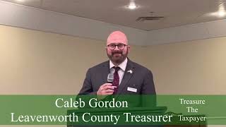 Caleb Gordon Leavenworth county treasurer [upl. by Ecirtnahc]