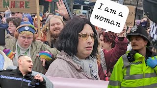 Trans Rights Protesters Turn Nasty in minutes [upl. by Frodina]