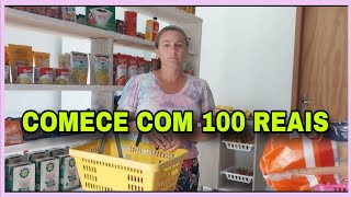 Comece Seu ESTOQUE DE ALIMENTOS COM 100 REAIS [upl. by Anelle726]