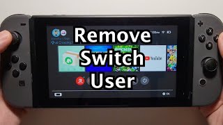 Nintendo Switch How to Remove Account [upl. by Rodger]