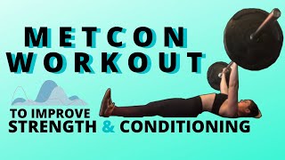 CROSSFIT WOD  30 Minute MetCon Workout for Conditioning amp Fat Loss [upl. by Goodrow215]