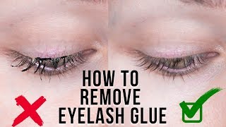 Beauty Hack REMOVE EYELASH GLUE  HUGE GIVEAWAY  KristenLeanneStyle [upl. by Eelyram]