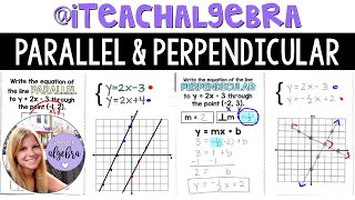 Algebra 1  Equations of Parallel amp Perpendicular Lines [upl. by Shelden]